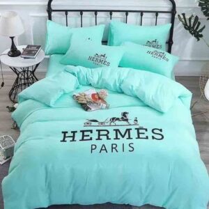 Light Blue Hermes Bedding Set