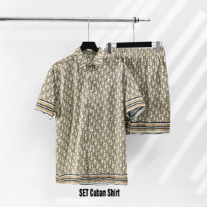 2026 Dior Combo Short Sleeve Button Shirt and Short for men - DN9080511