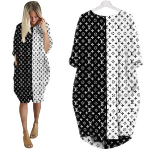 LV Hot Limited Batwing Pocket Dress For Women 2026 Max07987