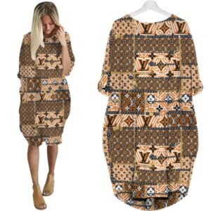 LV Hot Limited Batwing Pocket Dress For Women 2026 Max07988