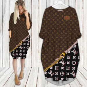 LV Hot Limited Batwing Pocket Dress For Women 2026 Max08003