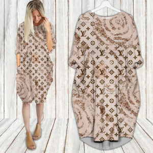 LV Hot Limited Batwing Pocket Dress For Women 2026 Max08008