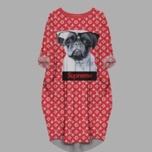 LV Hot Limited Batwing Pocket Dress For Women 2026 Min00163