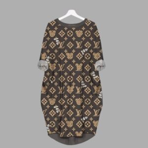 LV Hot Limited Batwing Pocket Dress For Women 2026 Min00282