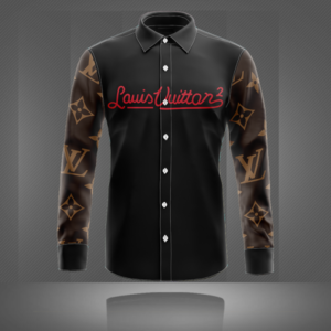 Limited LV Long Sleeve Button Shirt for Men Hot 2026 LNT000091741