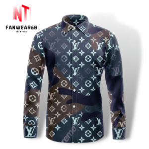 Limited LV Long Sleeve Button Shirt for Men Hot 2026 LNT000091751