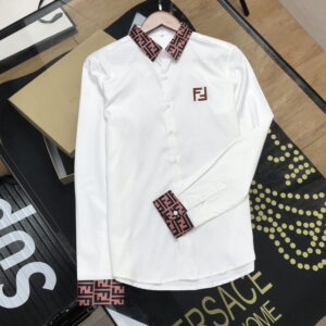 Limited Fendi Long Sleeve Button Shirt for Men Hot 2026 Oder305