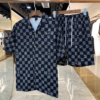 LV LV Hawaii Shirt Shorts Set Luxury Beach Clothing Clothes Outfit For Men DN9180513