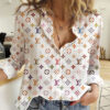 New Arrival LV Button Shirt Hot Gift For Women LMH2615