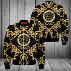 Limited Versa.ce Bomber Jacket Luxury Brand Unisex  Gift Hola13443