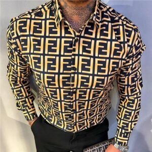 Limited Fendi Long Sleeve Button Shirt for Men Hot 2026 LI1143