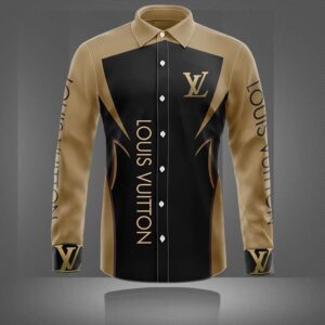 Limited LV Long Sleeve Button Shirt for Men Hot 2026 LNT0000190202