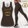 Gucci hublot tank top leggings luxury brand clothing clothes outfit gym for women hot 2023 - Max07652