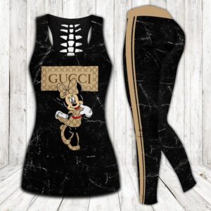 Gucci hublot tank top leggings luxury brand clothing clothes outfit gym for women hot 2023 - Max07659