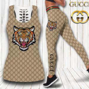 Gucci hublot tank top leggings luxury brand clothing clothes outfit gym for women hot 2023 - Max07661