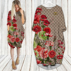 Gucci batwing pocket dress luxury brand clothing clothes outfit for women - Max07910
