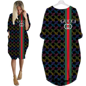 Gucci batwing pocket dress luxury brand clothing clothes outfit for women - Max07913