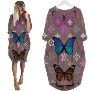 LV Hot Limited Batwing Pocket Dress For Women 2026 Max07972