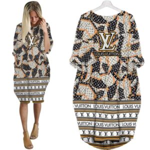 LV Hot Limited Batwing Pocket Dress For Women 2026 Max07976