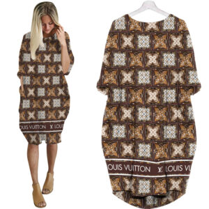 LV Hot Limited Batwing Pocket Dress For Women 2026 Max07981