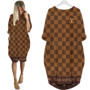 LV Hot Limited Batwing Pocket Dress For Women 2026 Max07983