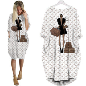 LV Hot Limited Batwing Pocket Dress For Women 2026 Max07989