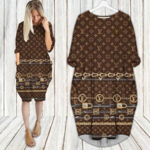 LV Hot Limited Batwing Pocket Dress For Women 2026 Max07992