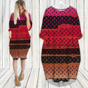 LV Hot Limited Batwing Pocket Dress For Women 2026 Max07995