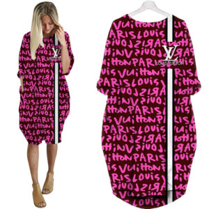LV Hot Limited Batwing Pocket Dress For Women 2026 Max08007