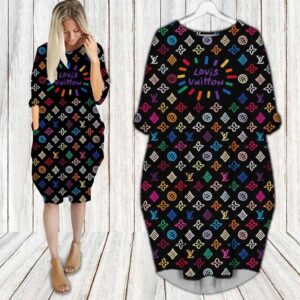 LV Hot Limited Batwing Pocket Dress For Women 2026 Max08009