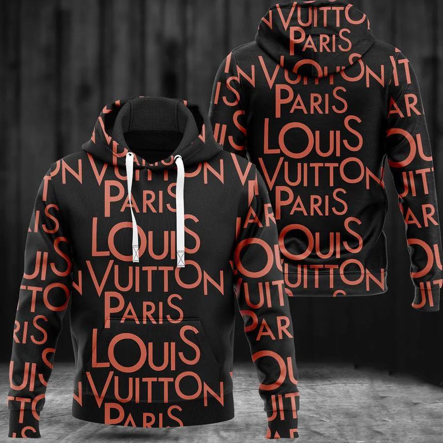 Fashion Luxury Brand LV, Louis Vuitton Red Unisex Hoodie For Men Women_002