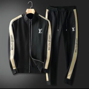 Limited Stand Collar Jacket + Sweatpants LV Luxury Brand Unisex Hot Gift PEA32015