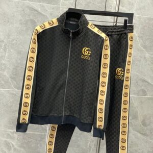 Limited Stand Collar Jacket + Sweatpants GC Luxury Brand Unisex Hot Gift PEA32026