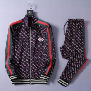 Limited Stand Collar Jacket + Sweatpants GC Luxury Brand Unisex Hot Gift PEA32031