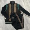 Limited Stand Collar Jacket + Sweatpants FENDI Luxury Brand Unisex Hot Gift PEA32066