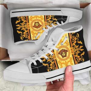 Gianni Versa.ce Black Gold High Top Shoes Sneakers Hot 2026 For Men Women PEA5002