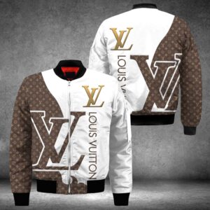 Limited LV Bomber Jacket Luxury Brand Unisex  Gift PEAB11016