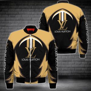 Limited LV Bomber Jacket Luxury Brand Unisex  Gift PEAB11037