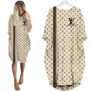 LV Hot Limited Batwing Pocket Dress For Women 2026 PM00147