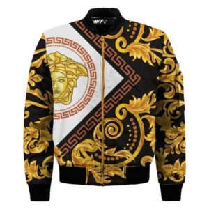 Limited Versa.ce Bomber Jacket Luxury Brand Unisex  Gift TH740